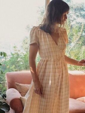 Christy Dawn honey gingham Dawn dress ~ S